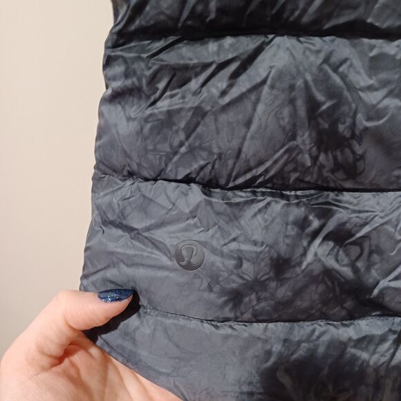 Lululemon Pack It Down Goose Down Vest Diamond Dye Melanite Black 4 No Hood - Picture 6 of 13